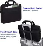 Taygeer Laptop Bag 15.6 Inch, Business Briefcase Gifts for Men Women, Water Resistant Messenger Shoulder Bag with Strap, Durable Office Bag, Carry On Laptop Case for Computer/Notebook/MacBook,Black - Image 4